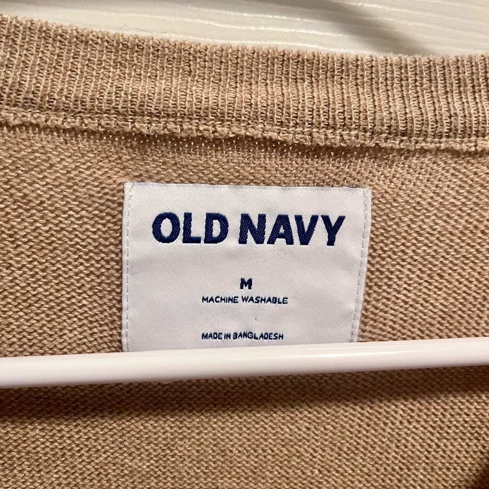 Old Navy Tan Long Sleeve Tan Sweater Size M NWOT - Picture 4 of 6